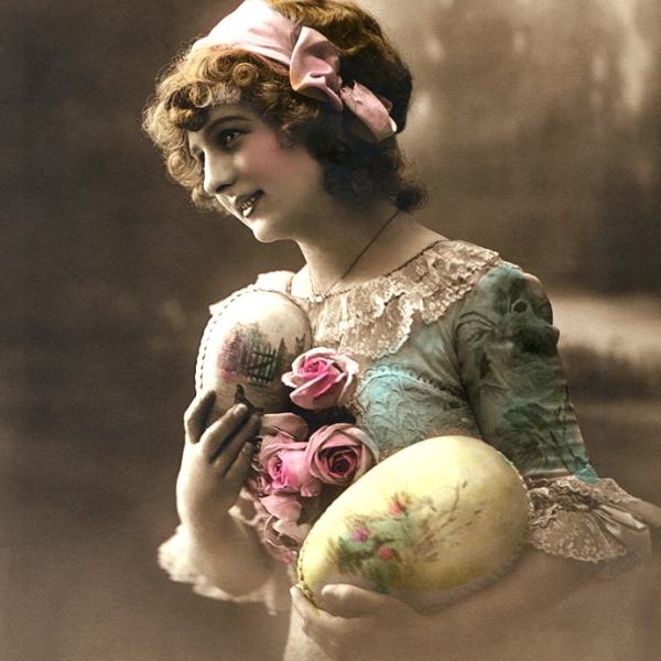 ★ Happy Easter! Vintage Greetings Card (c.1910)