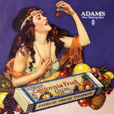 ★ Ad for Adams Fruit Chewing Gum (1919)